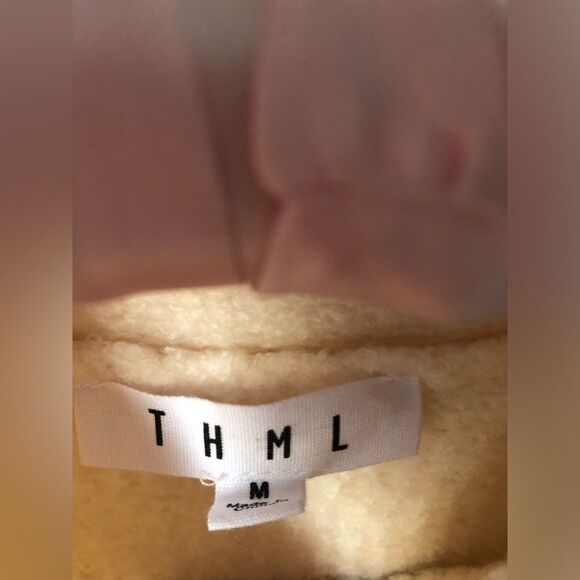 Anthropologie THML metallic Striped Pullover Knit Sweater women Size Medium - Picture 6 of 10